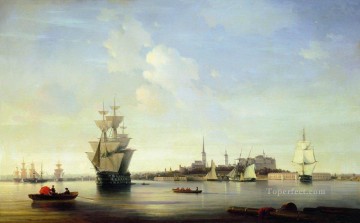 イワン・コンスタンティノヴィチ・アイヴァゾフスキー Painting - reval 1844 ロマンチックなイワン・アイヴァゾフスキー ロシア